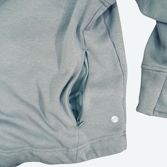 Apana Crossover Mock Neck Pullover Sweatshirt In Cosmic Dust Size Medium - Picture 4 of 8